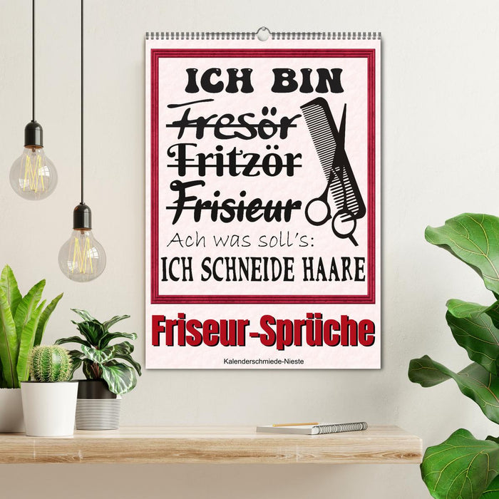 Friseur-Sprüche (CALVENDO Wandkalender 2026)