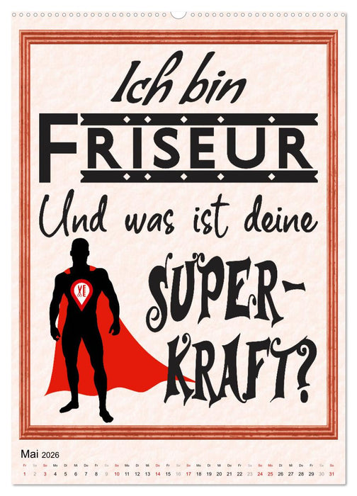 Friseur-Sprüche (CALVENDO Wandkalender 2026)