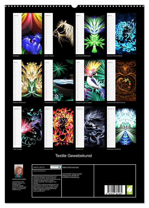 Textile Gewebekunst (CALVENDO Wandkalender 2026)