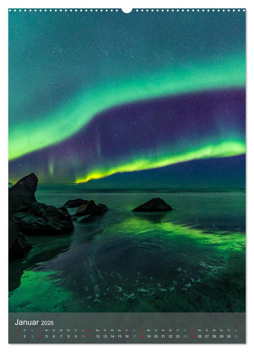 Aurora - Polarlicht des Nordens (CALVENDO Premium Wandkalender 2026)