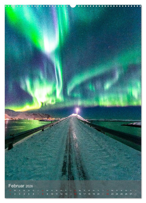 Aurora - Polarlicht des Nordens (CALVENDO Premium Wandkalender 2026)