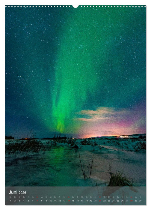 Aurora - Polarlicht des Nordens (CALVENDO Premium Wandkalender 2026)