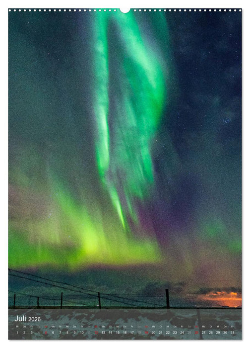 Aurora - Polarlicht des Nordens (CALVENDO Premium Wandkalender 2026)