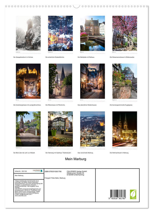 Mein Marburg (CALVENDO Premium Wandkalender 2026)