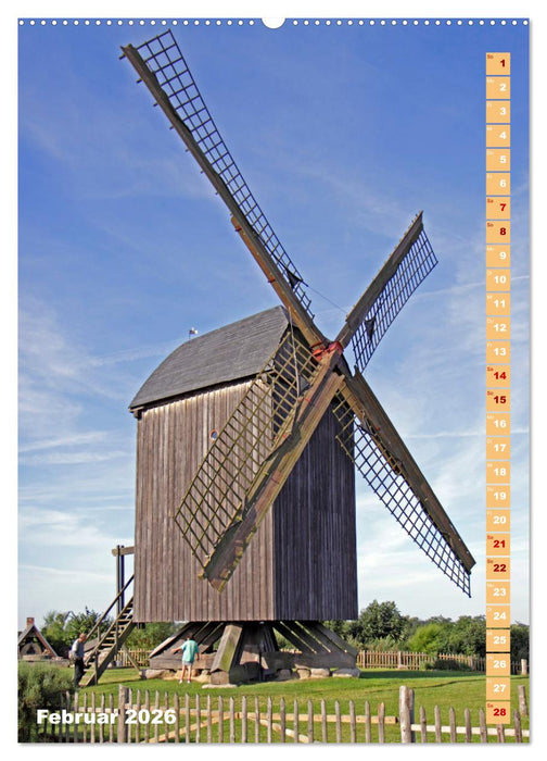 Deutschlands historische Windmühlen (CALVENDO Wandkalender 2026)