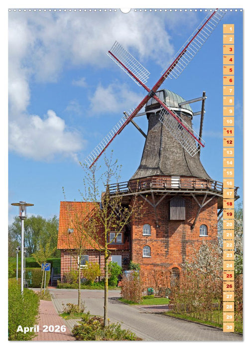 Deutschlands historische Windmühlen (CALVENDO Wandkalender 2026)