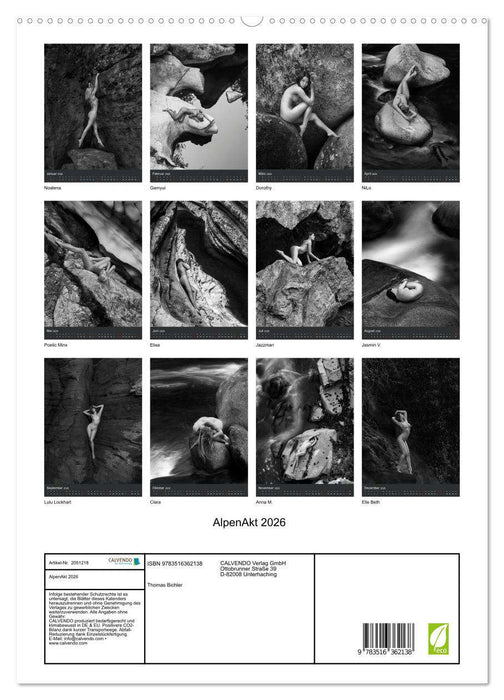 AlpenAkt 2026 (CALVENDO Wandkalender 2026)