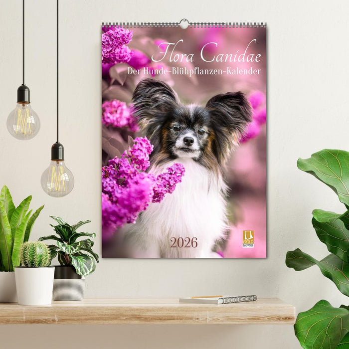 Flora Canidae - der Hunde-Blühpflanzen-Kalender (CALVENDO Wandkalender 2026)