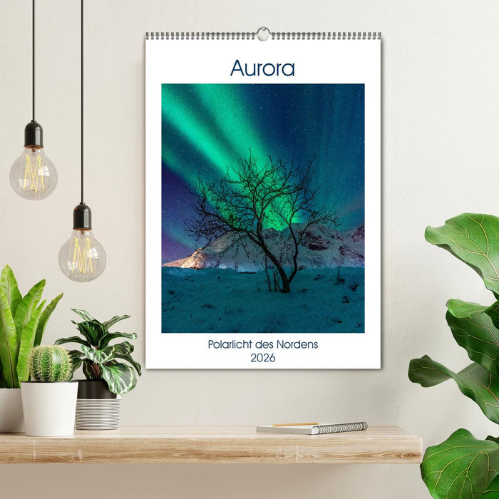 Aurora - Polarlicht des Nordens (CALVENDO Wandkalender 2026)