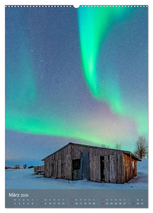 Aurora - Polarlicht des Nordens (CALVENDO Wandkalender 2026)