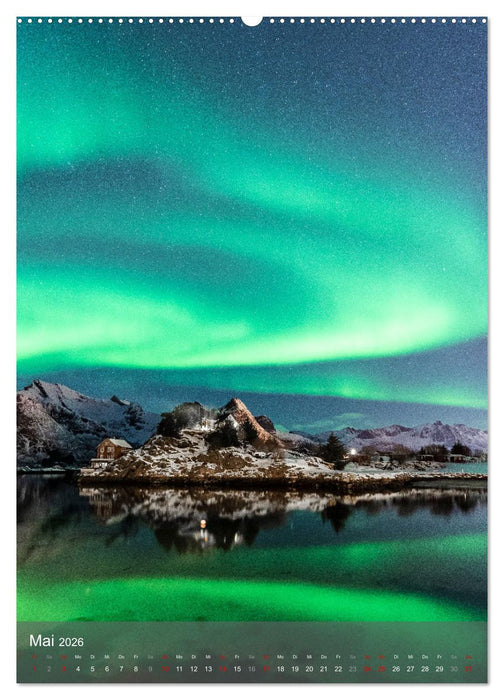 Aurora - Polarlicht des Nordens (CALVENDO Wandkalender 2026)