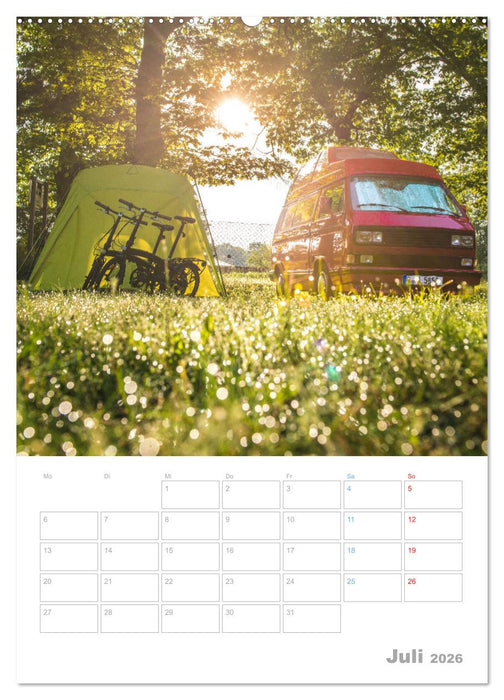 CAMPING-GLÜCK - Dein Urlaubsplaner (CALVENDO Premium Wandkalender 2026)