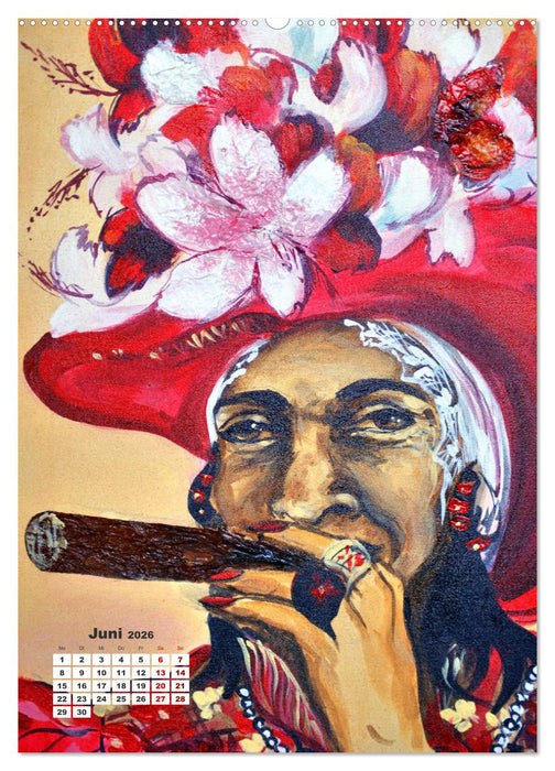 HABANERAS - Zigarren-Raucherinnen in Kuba (CALVENDO Premium Wandkalender 2026)