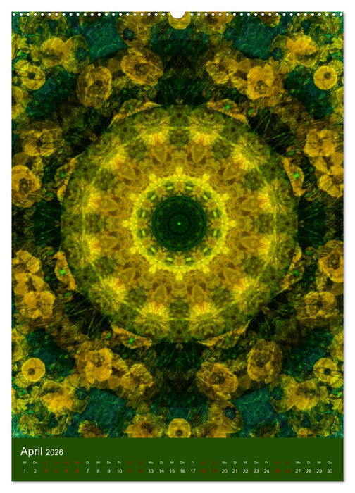 Meditative Pflanzenmandalas (CALVENDO Premium Wandkalender 2026)