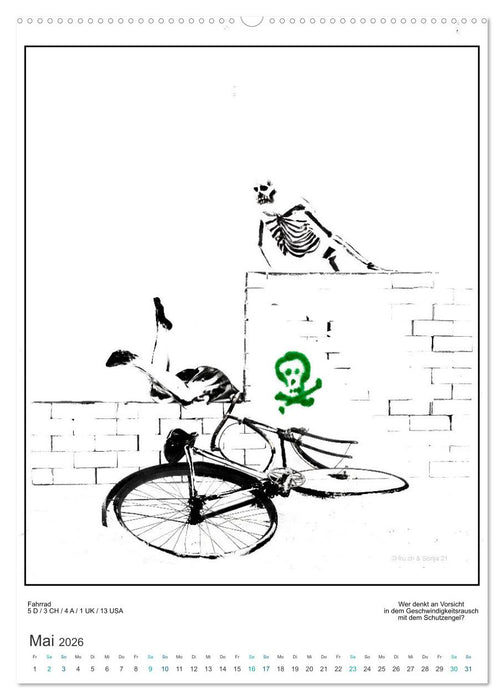 Totentanz Damenwahl Haiku Zenga Photo (CALVENDO Premium Wandkalender 2026)