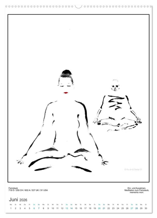 Totentanz Damenwahl Haiku Zenga Photo (CALVENDO Premium Wandkalender 2026)