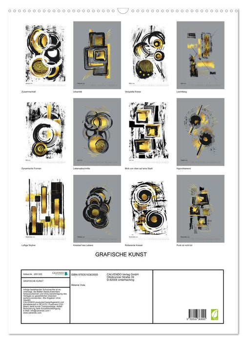 GRAFISCHE KUNST (CALVENDO Wandkalender 2026)