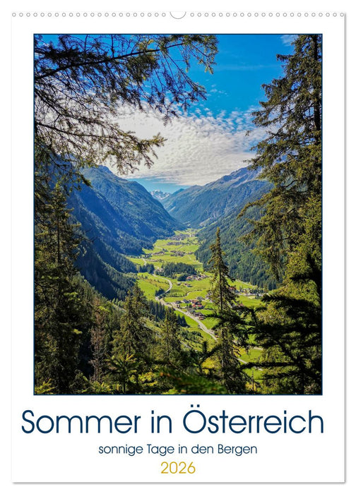 Sommer in Österreich - sonnige Tage in den Bergen (CALVENDO Wandkalender 2026)