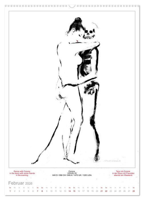 TOTENTANZ HERRENWAHL Haiku Zenga Photo DANCE OF DEATH MEN'S CHOICE (CALVENDO Premium Wandkalender 2026)
