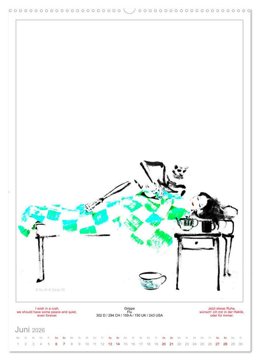 TOTENTANZ HERRENWAHL Haiku Zenga Photo DANCE OF DEATH MEN'S CHOICE (CALVENDO Premium Wandkalender 2026)