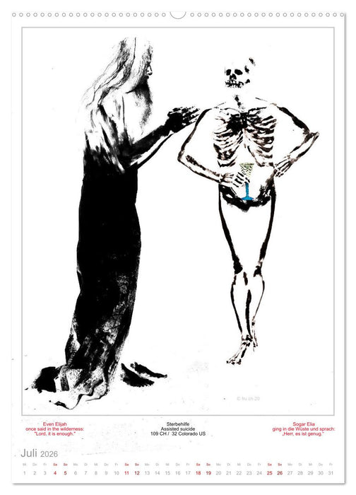 TOTENTANZ HERRENWAHL Haiku Zenga Photo DANCE OF DEATH MEN'S CHOICE (CALVENDO Premium Wandkalender 2026)