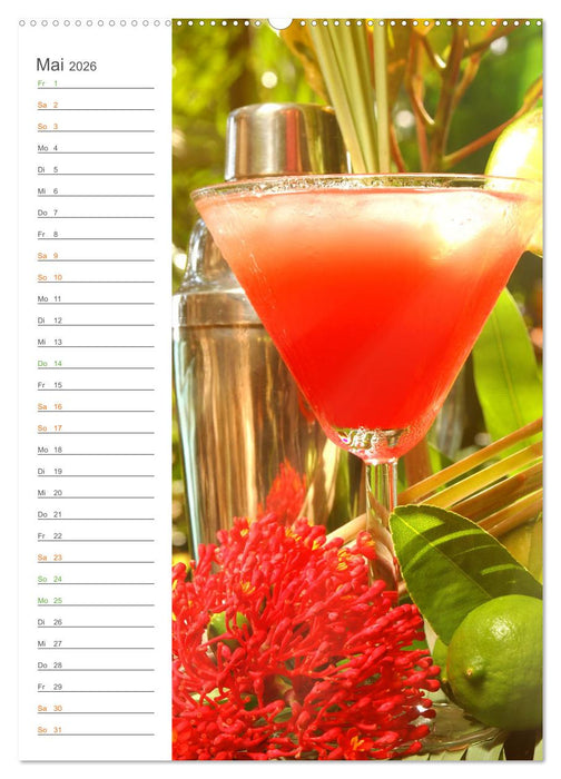 Tropical Cocktails - Erfrischend und fruchtig (CALVENDO Wandkalender 2026)