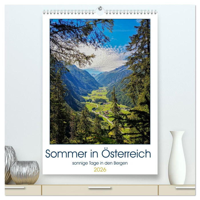 Sommer in Österreich - sonnige Tage in den Bergen (CALVENDO Premium Wandkalender 2026)