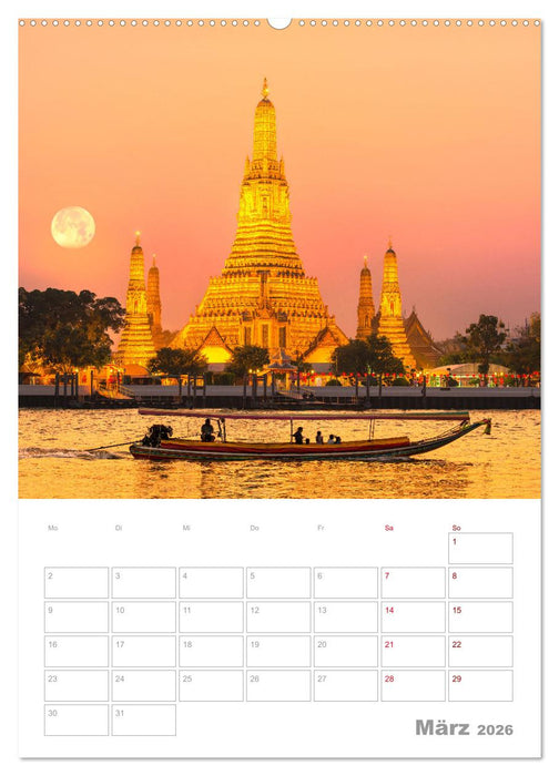 VOLLMOND-Planer - Im Licht der Nacht (CALVENDO Wandkalender 2026)