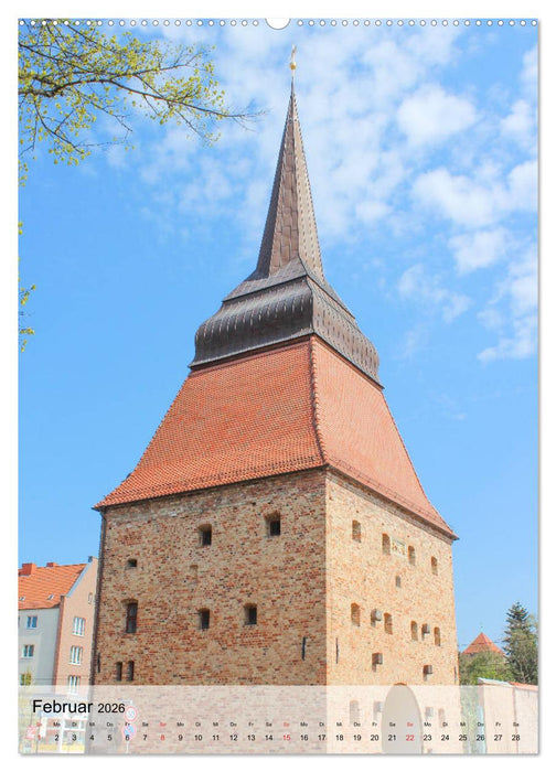 Hansestadt Rostock - Sehenswürdigkeiten der Ostseemetropole (CALVENDO Premium Wandkalender 2026)