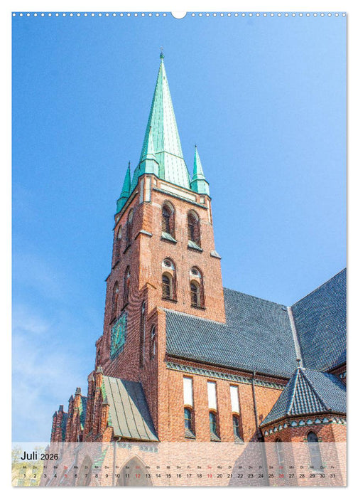 Hansestadt Rostock - Sehenswürdigkeiten der Ostseemetropole (CALVENDO Premium Wandkalender 2026)