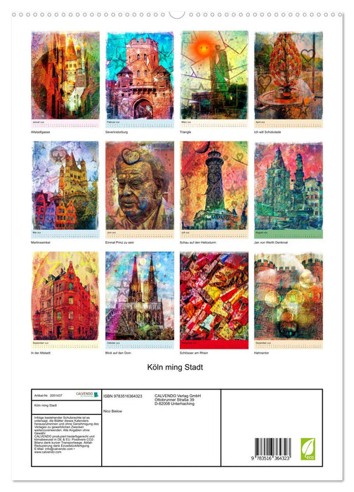 Köln ming Stadt (CALVENDO Premium Wandkalender 2026)