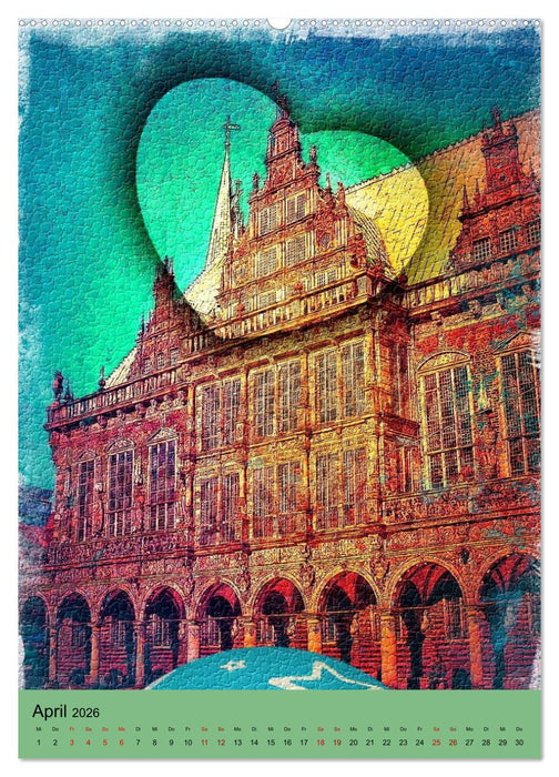 Mein Herz schlägt für Bremen (CALVENDO Premium Wandkalender 2026)