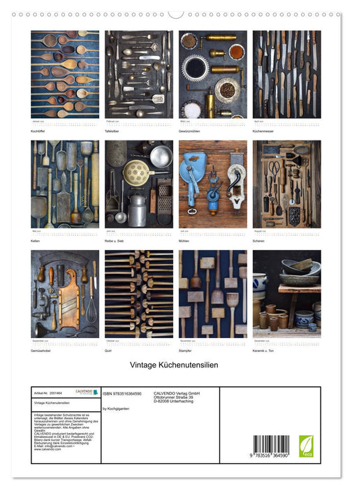 Vintage Küchenutensilien (CALVENDO Wandkalender 2026)