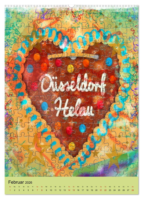 Düsseldorf die Stadt am Rhein (CALVENDO Wandkalender 2026)