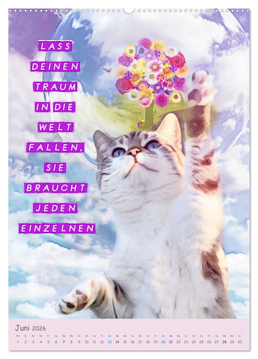 Traum Spruchkalender - Artwork (CALVENDO Premium Wandkalender 2026)