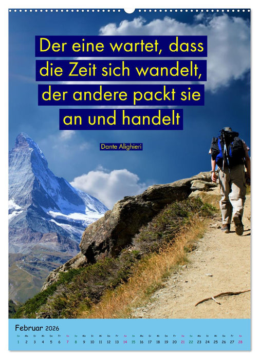 Zeit für...Veränderungen mit Weisheiten und Zitaten (CALVENDO Wandkalender 2026)