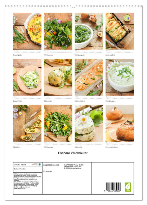 Essbare Wildkräuter (CALVENDO Wandkalender 2026)