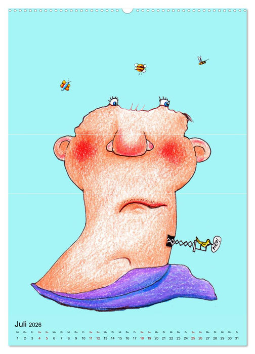 GRIMASSEN SCHNEIDEN! (CALVENDO Premium Wandkalender 2026)