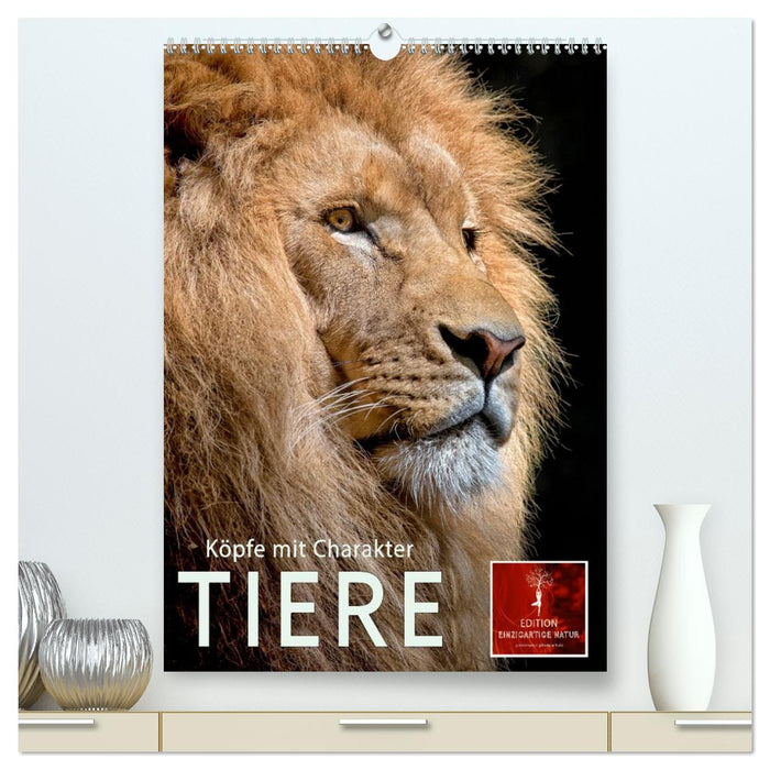 Tiere - Köpfe mit Charakter (CALVENDO Premium Wandkalender 2026)