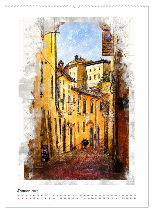 Toskanische Winkel (CALVENDO Wandkalender 2026)