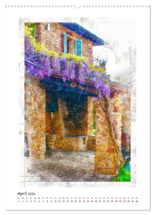 Toskanische Winkel (CALVENDO Wandkalender 2026)
