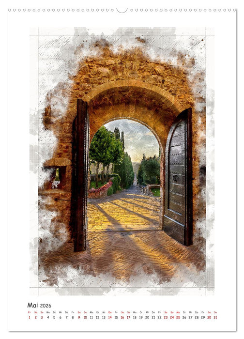 Toskanische Winkel (CALVENDO Wandkalender 2026)