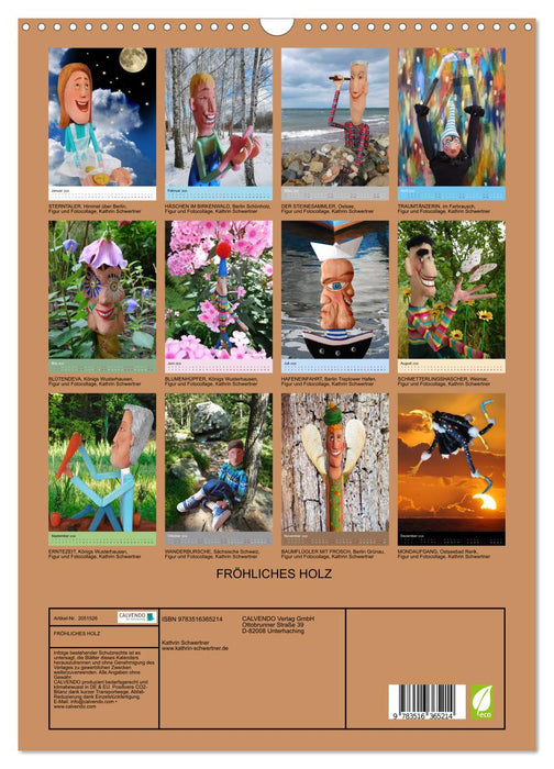 FRÖHLICHES HOLZ (CALVENDO Wandkalender 2026)