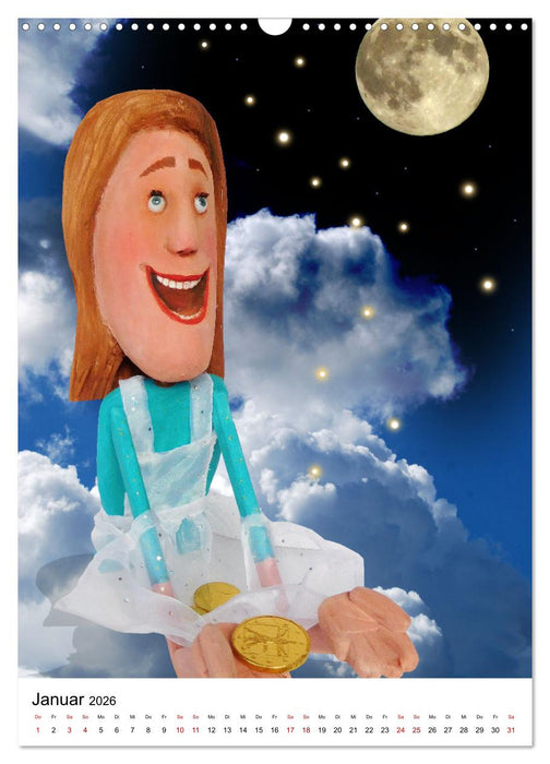 FRÖHLICHES HOLZ (CALVENDO Wandkalender 2026)