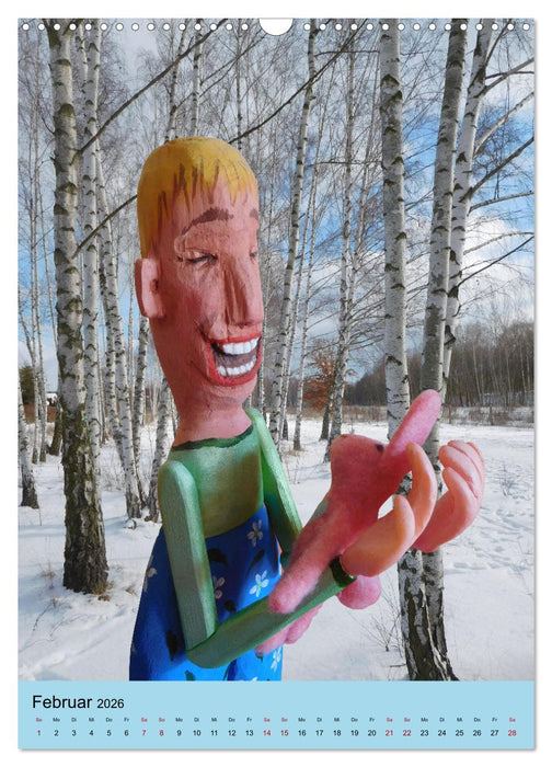 FRÖHLICHES HOLZ (CALVENDO Wandkalender 2026)