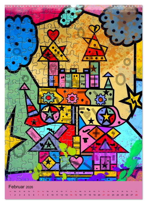 Puzzleteile (CALVENDO Premium Wandkalender 2026)