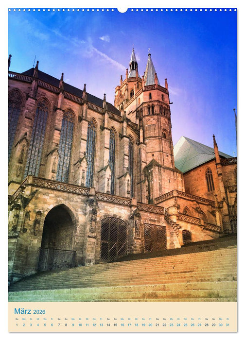 Erfurt und Eisenach - Traumhaft Schön (CALVENDO Wandkalender 2026)