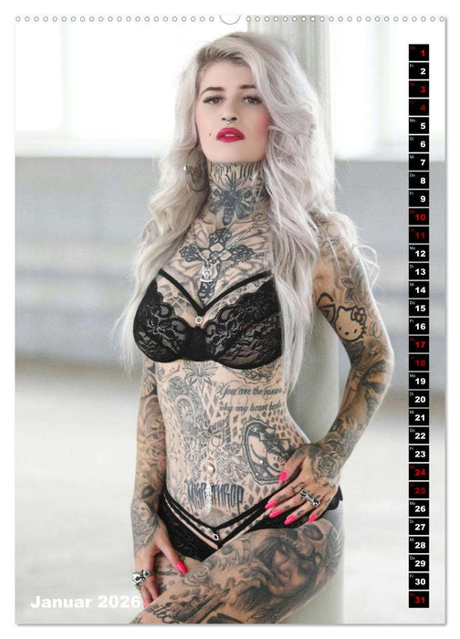 Beauty Tattoo 2026 (CALVENDO Premium Wandkalender 2026)
