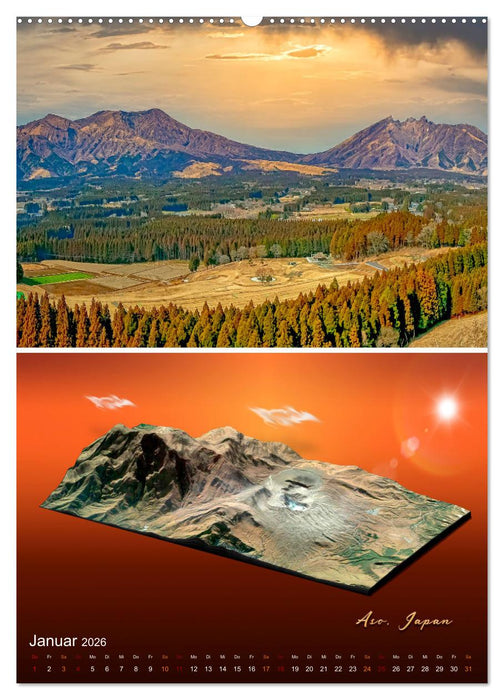 Vulkane - Faszination Vulkanismus (CALVENDO Premium Wandkalender 2026)