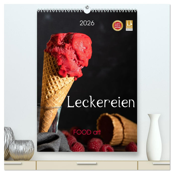 Leckereien - Food art (CALVENDO Premium Wandkalender 2026)